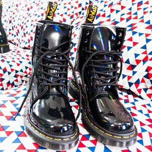 🌈 Doc Martens 1460 Rainbow Patent Boots